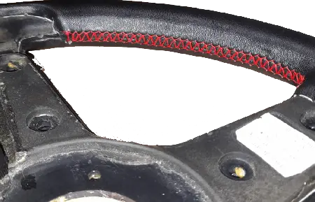 Cambio volante. Detalle costuras.